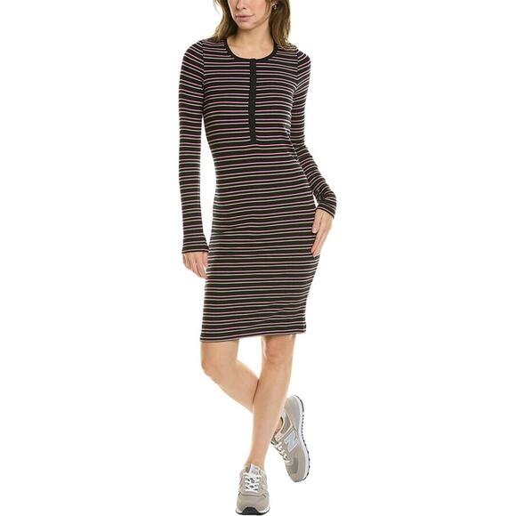 ATM Anthony Thomas Melillo Striped Sheath Sweater Dress Size Small New with Tags - Picture 2 of 10